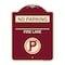 Signmission No Parking Fire Lane W/ No Parking Heavy-Gauge Aluminum Architectural Sign, 24" x 18", BU-1824-23810 A-DES-BU-1824-23810 - alternate 1
